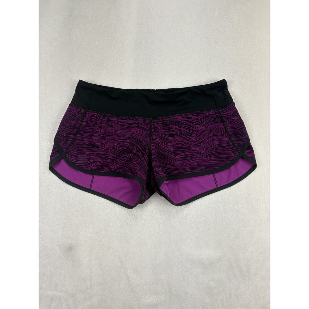 Lululemon Women's Size 6 Purple Wave Run Athletic Shorts - Picture 2 of 11
